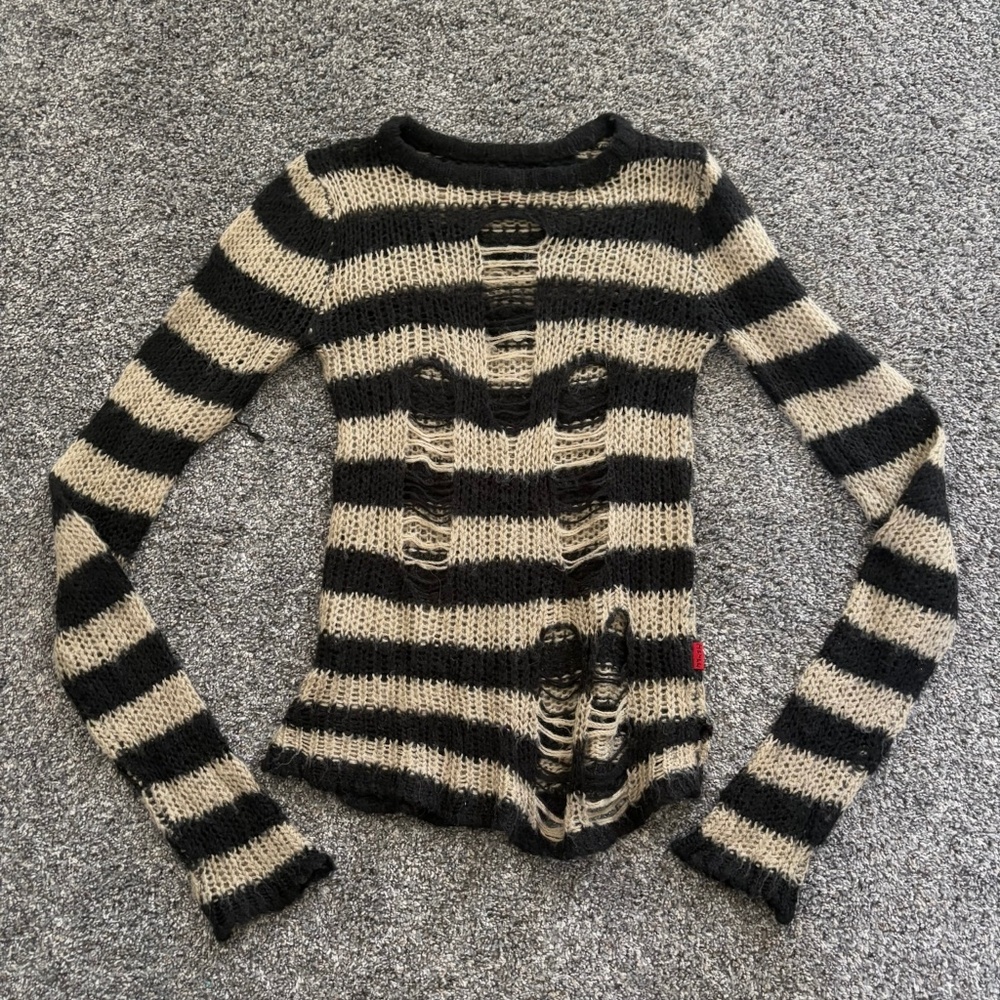Tripp NYC- Distressed Sweater